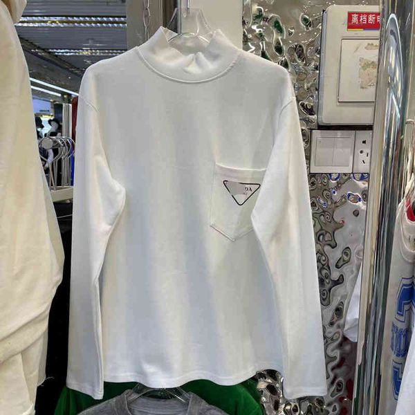 new autumn long sleeve high neck t-shirt women's printed versatile slim shirt, White
new autumn long sleeve high neck t-shirt women's printed versatile slim shirt, White