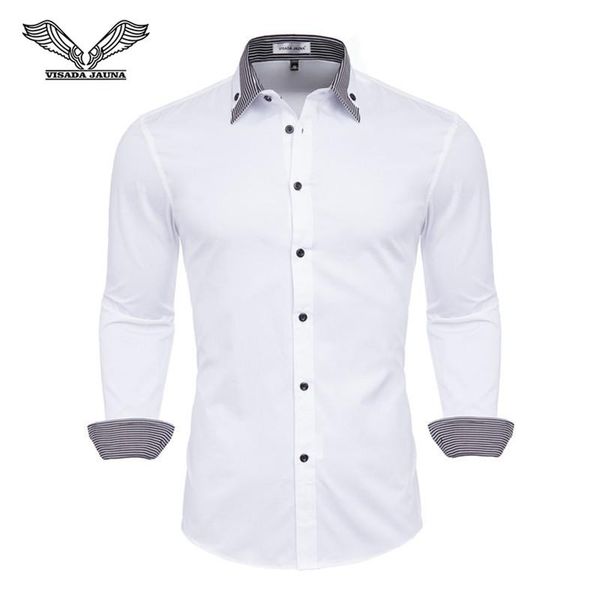 men's casual shirts da jauna 100% cotton double collar features men shirt long sleeve luxury slim fit male n5133, White;black
men's casual shirts da jauna 100% cotton double collar features men shirt long sleeve luxury slim fit male n5133, White;black