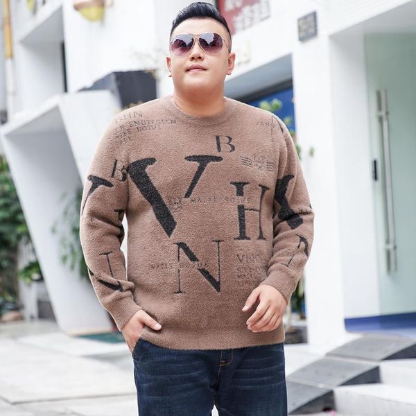 men's sweaters big size knitted sweater men fleece winter o-neck pullover male casual loose long sleeved thick mens clothing designer, White;black
men's sweaters big size knitted sweater men fleece winter o-neck pullover male casual loose long sleeved thick mens clothing designer, White;black