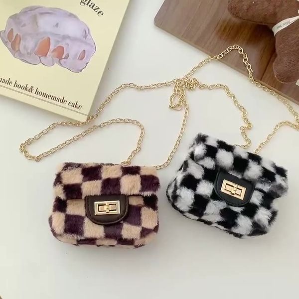girl designer changer purse children checkered fleecy winter single shoulder crossbody bag mini wallet kids plaid accessories messenger bags, White
girl designer changer purse children checkered fleecy winter single shoulder crossbody bag mini wallet kids plaid accessories messenger bags, White