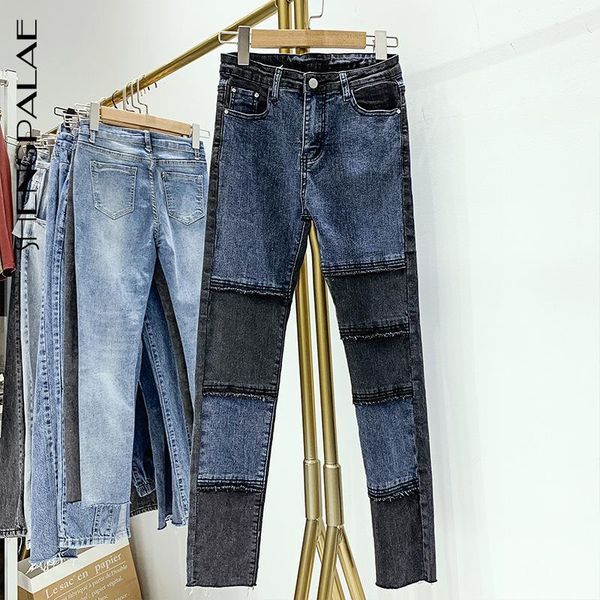women's pants & capris shengpalae 2021 spring korean fashion stitching long ladies denim trousers leisure women pencil high waist patch, Black;white
women's pants & capris shengpalae 2021 spring korean fashion stitching long ladies denim trousers leisure women pencil high waist patch, Black;white