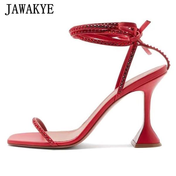 women party wedding sandals crystal ankle cross-tied runway shoes square open toe strange heels one strap nightclub, Black
women party wedding sandals crystal ankle cross-tied runway shoes square open toe strange heels one strap nightclub, Black