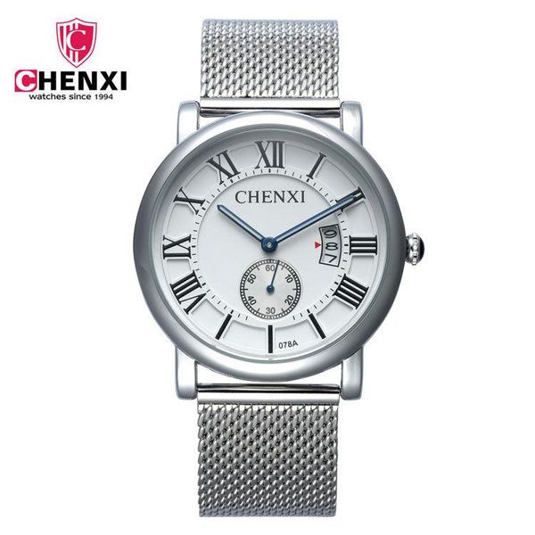 wristwatches chenxi sport watches men mesh band business calendar wristwatch clock male quartz watch relogio masculino 2021, Slivery;brown
wristwatches chenxi sport watches men mesh band business calendar wristwatch clock male quartz watch relogio masculino 2021, Slivery;brown