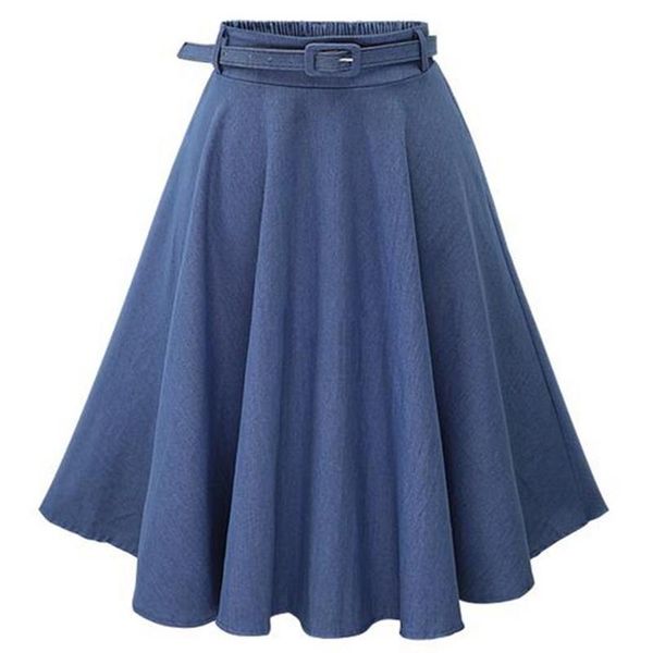 skirts women autumn winter denim blue sold casual high waist midi with belt street vintage cotton falda femme 2021, Black
skirts women autumn winter denim blue sold casual high waist midi with belt street vintage cotton falda femme 2021, Black