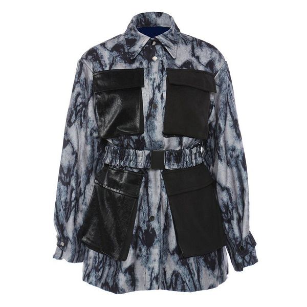 women's trench coats superaen autumn and winter woolen graffiti printing pockets stitching loose coat jacket single breasted fall cloth, Tan;black
women's trench coats superaen autumn and winter woolen graffiti printing pockets stitching loose coat jacket single breasted fall cloth, Tan;black