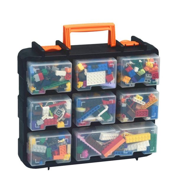 tool organizers portable double-sided box building block screw storage fishing lures plastic parts
tool organizers portable double-sided box building block screw storage fishing lures plastic parts