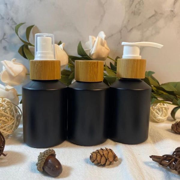 60ml 100ml matte black glass skin care travel eye cream bottle cosmetic container lotion spray bottles with wood natural lid storage & jars
60ml 100ml matte black glass skin care travel eye cream bottle cosmetic container lotion spray bottles with wood natural lid storage & jars