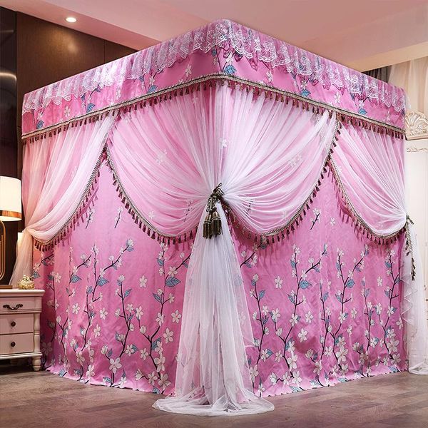 mosquito net luxury pink flowers printing two floors three doors square floor-standing lace princess bed mantle room decoration
mosquito net luxury pink flowers printing two floors three doors square floor-standing lace princess bed mantle room decoration