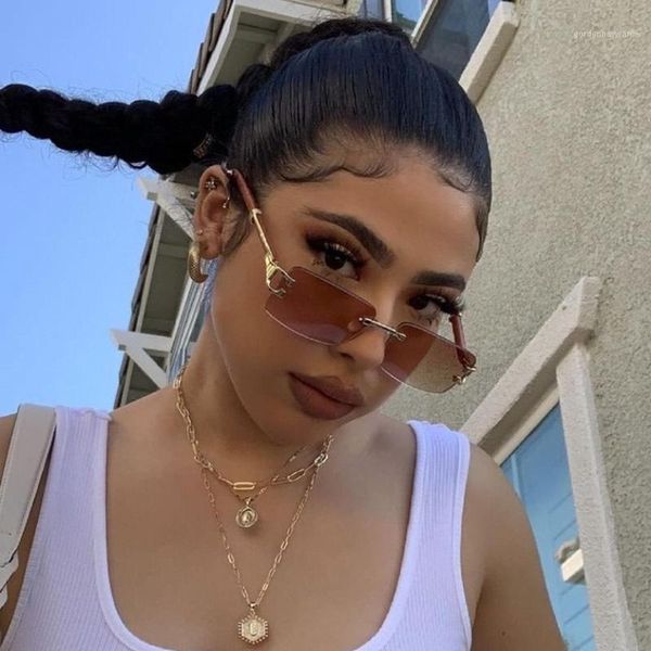 sunglasses brand fashion rimless women design trendy square sun glasses shades for 90s rectangle driving eyewear men uv400, White;black
sunglasses brand fashion rimless women design trendy square sun glasses shades for 90s rectangle driving eyewear men uv400, White;black