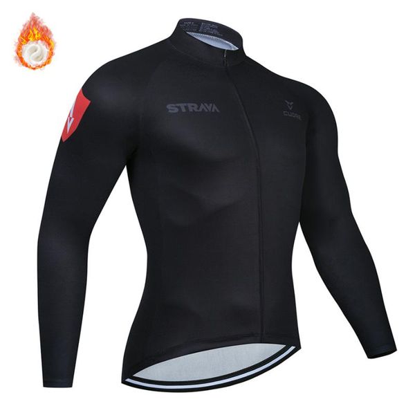 racing jackets 2021 strava winter thermal fleece jacket cycling jersey long sleeve ropa ciclismo hombre bicycle wear bike clothing maillot, Black;red
racing jackets 2021 strava winter thermal fleece jacket cycling jersey long sleeve ropa ciclismo hombre bicycle wear bike clothing maillot, Black;red