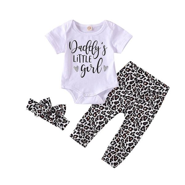 born infant baby girls clothes letter romper leopard print pants hairband outfits set roupas infantis menina clothing sets, White
born infant baby girls clothes letter romper leopard print pants hairband outfits set roupas infantis menina clothing sets, White