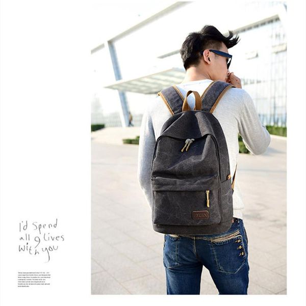 large capacity canvas simple versatile backpack student schoolbag travel lapdaily commuting
large capacity canvas simple versatile backpack student schoolbag travel lapdaily commuting