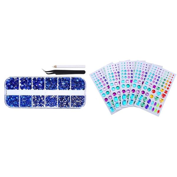 nail art decorations rhinestone sticker assorted size,5 sheets(multicolor 3) with round crystal rhinestones and tweezer picking pen, Silver;gold
nail art decorations rhinestone sticker assorted size,5 sheets(multicolor 3) with round crystal rhinestones and tweezer picking pen, Silver;gold
