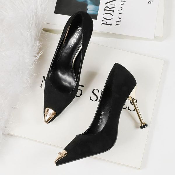 dress shoes women pumps heel concise ladies high heels elegant soft metal suede leather femme mature good quality black work pu
dress shoes women pumps heel concise ladies high heels elegant soft metal suede leather femme mature good quality black work pu