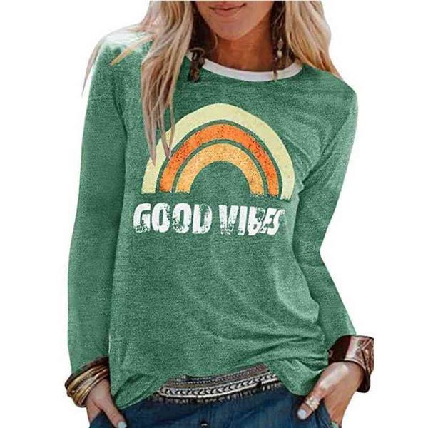 women t-shirt spring long sleeve tee you are my sunshine rainbow print o-neck female harajuku t shirt ladies 210603, White
women t-shirt spring long sleeve tee you are my sunshine rainbow print o-neck female harajuku t shirt ladies 210603, White