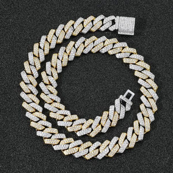 chains drop hip hop bling 14mm miami baguette zircon prong set box clasp cuban necklace for men iced out jewelry, Silver
chains drop hip hop bling 14mm miami baguette zircon prong set box clasp cuban necklace for men iced out jewelry, Silver