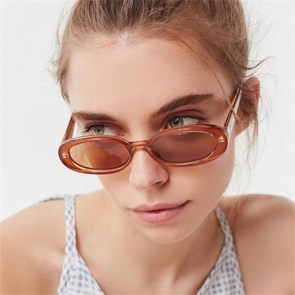 transparent brown women glasses vintage small oval sunglasses ladies designer brand luxe 90s men driving cute eyewear, White;black
transparent brown women glasses vintage small oval sunglasses ladies designer brand luxe 90s men driving cute eyewear, White;black
