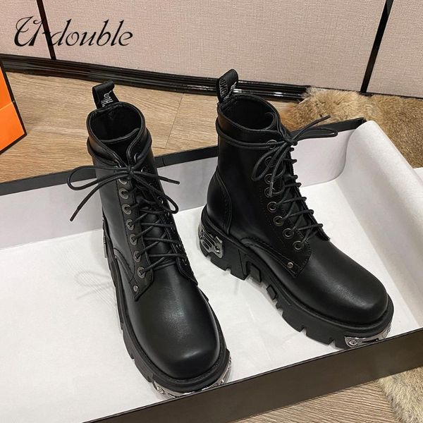 boots u-double brand punk style platform women ankle women's motorcycle boot fashion ladies chunky shoes metal decor big size 42, Black
boots u-double brand punk style platform women ankle women's motorcycle boot fashion ladies chunky shoes metal decor big size 42, Black