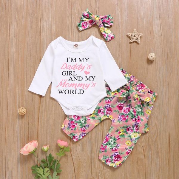 clothing sets baby girl born kids girls outfits clothes romper bodysuit+flower printed pants+headband&hat set, White
clothing sets baby girl born kids girls outfits clothes romper bodysuit+flower printed pants+headband&hat set, White