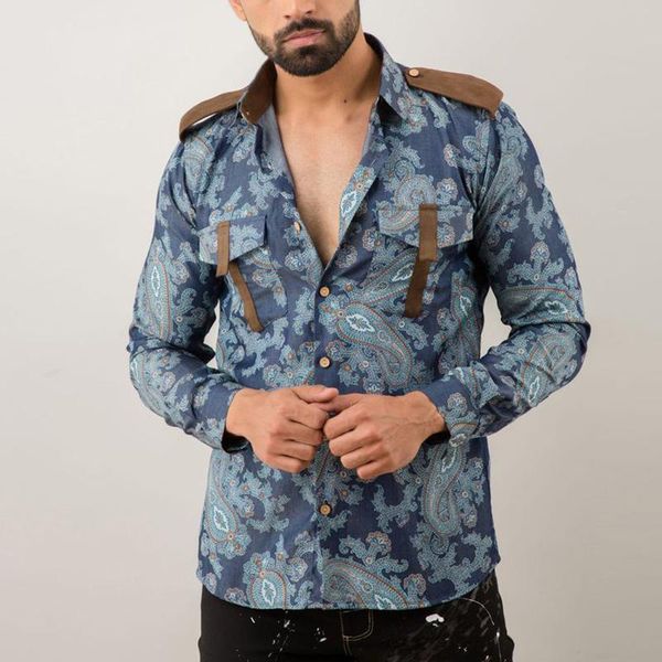 men's casual shirts fashion buttoned lapel streetwear for men good quality business pattern printed slim shirt causal long sleeve, White;black
men's casual shirts fashion buttoned lapel streetwear for men good quality business pattern printed slim shirt causal long sleeve, White;black