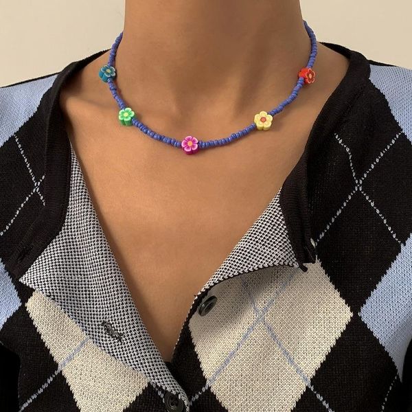 chains soft pottery flowers necklaces woman jewelry beaded necklace lady pendant chain lovers colorful bohemia european alloy naszyjnik, Silver
chains soft pottery flowers necklaces woman jewelry beaded necklace lady pendant chain lovers colorful bohemia european alloy naszyjnik, Silver