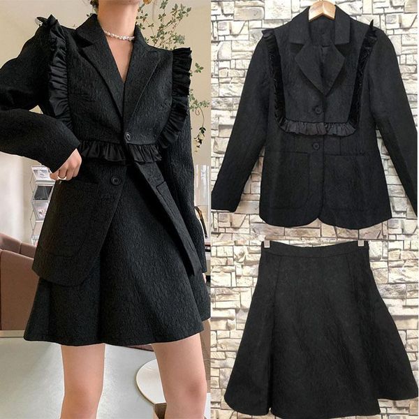 two piece dress long sleeve skirt suits women slim brazer spring 2022 black/white office lady outwear blazer coats
two piece dress long sleeve skirt suits women slim brazer spring 2022 black/white office lady outwear blazer coats