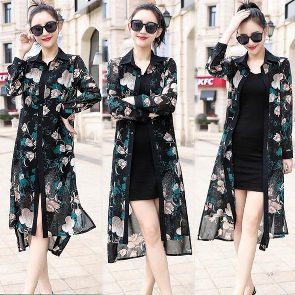 women's blouses & shirts floral kimono cardigan long sleeve women summer holiday beach shirt plus size, White
women's blouses & shirts floral kimono cardigan long sleeve women summer holiday beach shirt plus size, White