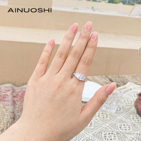 cluster rings ainuoshi 1 emerald cut simulated sona diamond engagement wedding sterling silver ring jewelry for women gift, Golden;silver
cluster rings ainuoshi 1 emerald cut simulated sona diamond engagement wedding sterling silver ring jewelry for women gift, Golden;silver