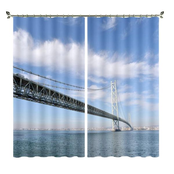 curtain & drapes sunny day cross-sea bridge heat insulation foreign trade shading material curtains suitable for living room scenery picture
curtain & drapes sunny day cross-sea bridge heat insulation foreign trade shading material curtains suitable for living room scenery picture