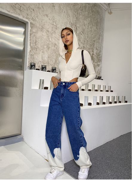 2021 jeans female patchwork baggy jeans large size women straight denim pants high waisted trousers undefined vintage clothing, Black;white
2021 jeans female patchwork baggy jeans large size women straight denim pants high waisted trousers undefined vintage clothing, Black;white