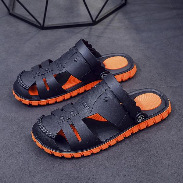 slippers summer men's soft rubber shoes home male garden beach sandals mules antiskid bathroom flip flops, Black
slippers summer men's soft rubber shoes home male garden beach sandals mules antiskid bathroom flip flops, Black