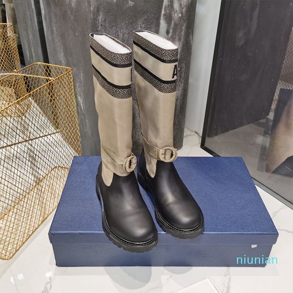 autumn and winter new style boots female high riding boots splicing letters boots show thin knight but knee, Black
autumn and winter new style boots female high riding boots splicing letters boots show thin knight but knee, Black