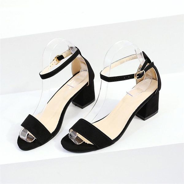 dress shoes 2021 summer gladiator sandals women classic high heels flock buckle strap casual woman sandalia mujer, Black
dress shoes 2021 summer gladiator sandals women classic high heels flock buckle strap casual woman sandalia mujer, Black