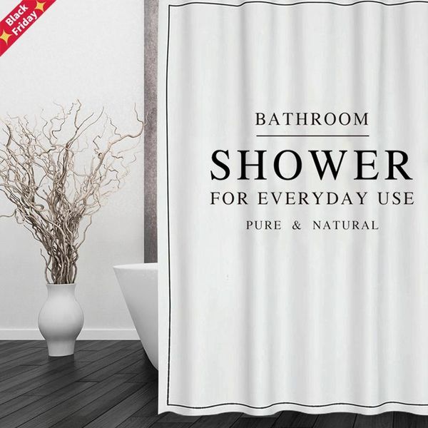 polyester white black bath curtain waterproof shower thicken fabric bathroom size 180x180cm curtains
polyester white black bath curtain waterproof shower thicken fabric bathroom size 180x180cm curtains
