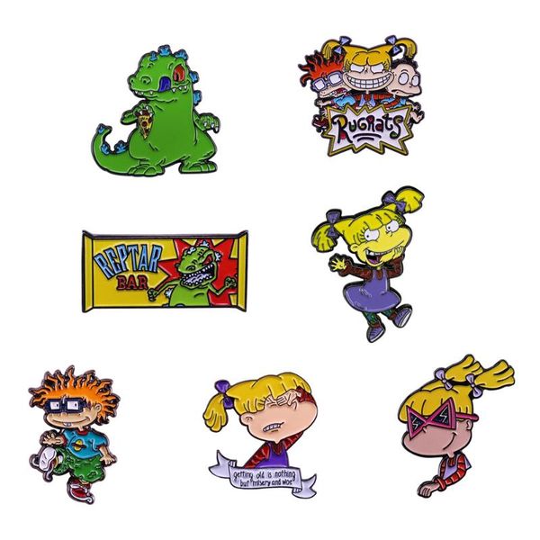 pins, brooches angelica pickles chuckie reptar bar lapel pin nostalgic cartoon characters brooch, Gray
pins, brooches angelica pickles chuckie reptar bar lapel pin nostalgic cartoon characters brooch, Gray