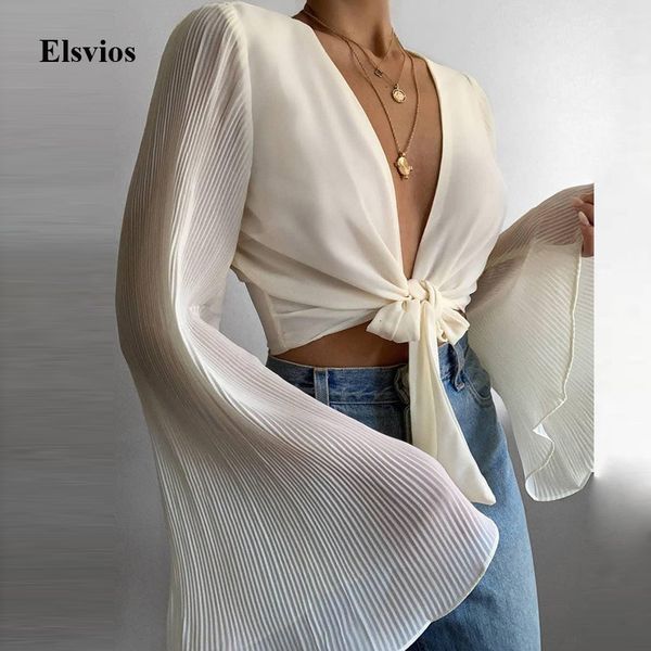 women's blouses & shirts women summer deep v-neck lace-up blouse 2021 ladies spring flare sleeve beach shirt hollow out solid, White
women's blouses & shirts women summer deep v-neck lace-up blouse 2021 ladies spring flare sleeve beach shirt hollow out solid, White