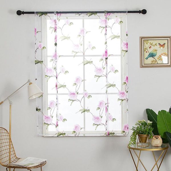 floral window curtain voile sheer tulle short drape panel screen living room kitchen door & drapes
floral window curtain voile sheer tulle short drape panel screen living room kitchen door & drapes