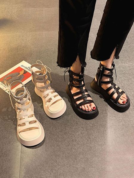 sandals women's shoes 2021 summer style thick-soled non-slip fashion casual retro roman, Black
sandals women's shoes 2021 summer style thick-soled non-slip fashion casual retro roman, Black
