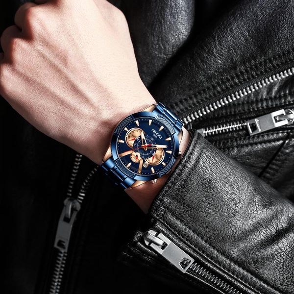 wristwatches nibosi 2021 mens watches wristwatch quartz clock blue watch men waterproof sport chronograph relogio masculino, Slivery;brown
wristwatches nibosi 2021 mens watches wristwatch quartz clock blue watch men waterproof sport chronograph relogio masculino, Slivery;brown