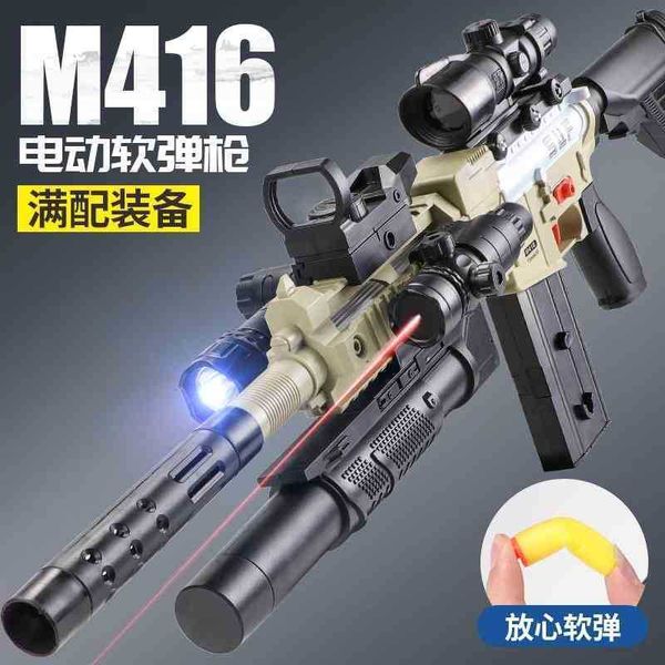 electric continuous firing soft bullet m416 automatic assault rifle usb charging children's simulation toy gun chicken eating equipment
electric continuous firing soft bullet m416 automatic assault rifle usb charging children's simulation toy gun chicken eating equipment