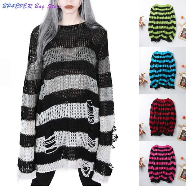 women's sweaters punk gothic long sweater for women hollow out hole broken jumper loose 2021 casual rock thin dark streetwear, White;black
women's sweaters punk gothic long sweater for women hollow out hole broken jumper loose 2021 casual rock thin dark streetwear, White;black