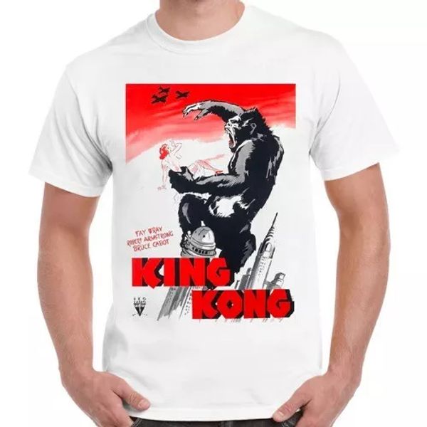 king kong poster monster movie 30s cool gift vintage retro t shirt 1188, White;black
king kong poster monster movie 30s cool gift vintage retro t shirt 1188, White;black