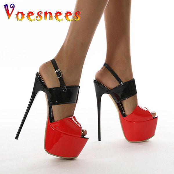 sandals voesnees 2021 fish mouth women's 16cm fashion platform buckle strap high heels summer nightclub pole dance shoes, Black
sandals voesnees 2021 fish mouth women's 16cm fashion platform buckle strap high heels summer nightclub pole dance shoes, Black