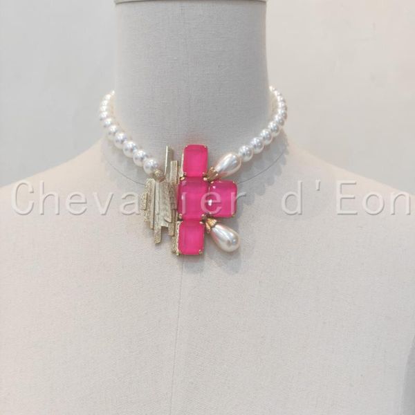 chains luxury women vintage pink resin cross pearl crystal pendant chain necklace brand fashion jewelry, Silver
chains luxury women vintage pink resin cross pearl crystal pendant chain necklace brand fashion jewelry, Silver