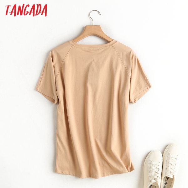 tangada 2021 women khaki basic cotton t shirt short sleeve o neck tees ladies casual tee shirt street wear 6d5, White
tangada 2021 women khaki basic cotton t shirt short sleeve o neck tees ladies casual tee shirt street wear 6d5, White