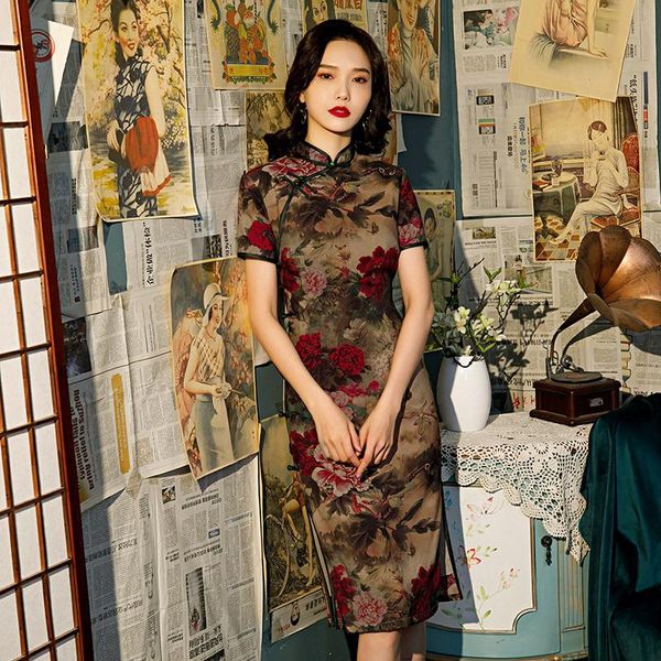 chinese silk linen satin printed traditional wedding qipao woman elegant split dress female floral bodycon cheongsam ethnic clothing, Red
chinese silk linen satin printed traditional wedding qipao woman elegant split dress female floral bodycon cheongsam ethnic clothing, Red