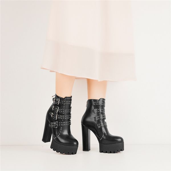 boots women's black matte platform rivet chunky square round toe thick heel ankle boots zip fashion booties
boots women's black matte platform rivet chunky square round toe thick heel ankle boots zip fashion booties