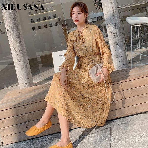 casual dresses women chiffon dress vintage floral printed long sleeve pleated fashion female boho vestidos 2021 spring summer, Black;gray
casual dresses women chiffon dress vintage floral printed long sleeve pleated fashion female boho vestidos 2021 spring summer, Black;gray