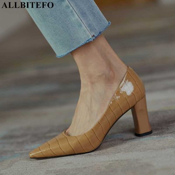 allbitefo genuine leather high heels office ladies shoes thick heles women high heel shoes alons hauts femme 210611, Black
allbitefo genuine leather high heels office ladies shoes thick heles women high heel shoes alons hauts femme 210611, Black
