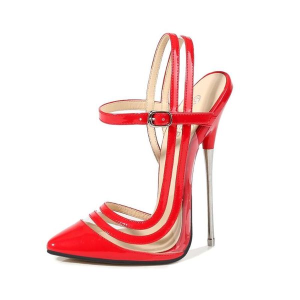 dress shoes 16cm pumps metal heel stiletto pointed toe women back strap high heels slingbacks night club pole dancing, Black
dress shoes 16cm pumps metal heel stiletto pointed toe women back strap high heels slingbacks night club pole dancing, Black